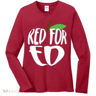 Red For Ed Arizona Teacher Women's Long Sleeve Shirt