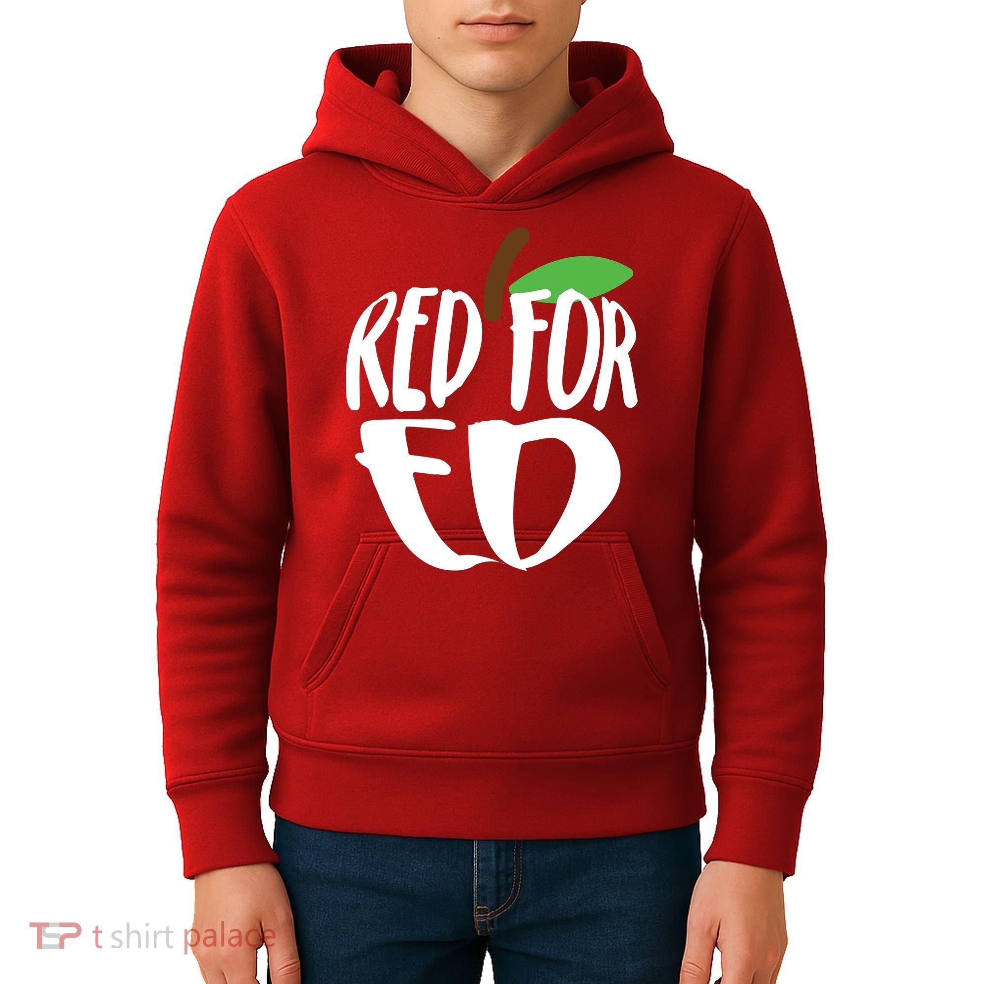 Red For Ed Arizona Teacher Kids Hoodie