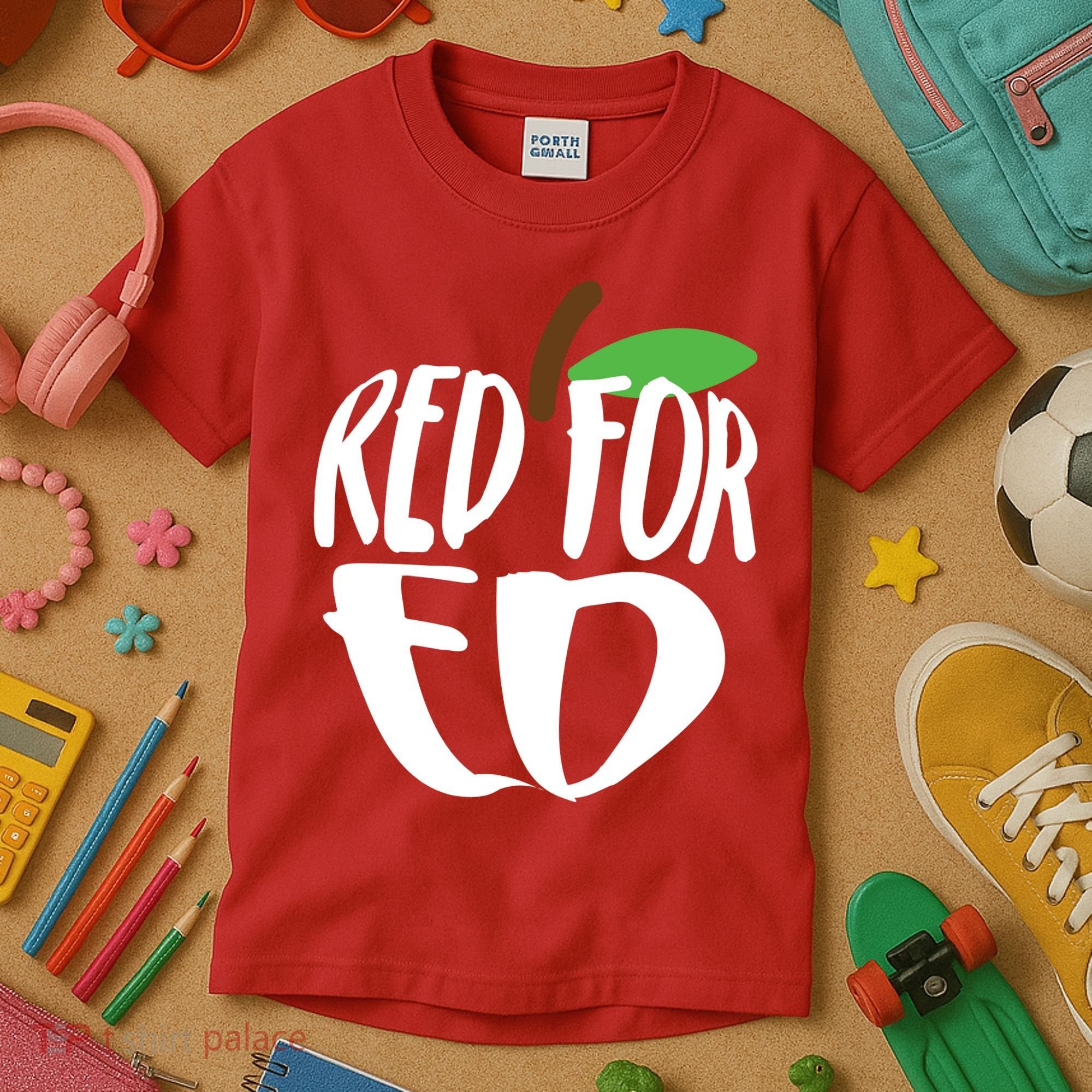 Red For Ed Arizona Teacher Kids T-Shirt