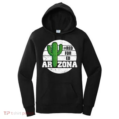 Red for Ed Arizona Vinatge Women's Hoodie