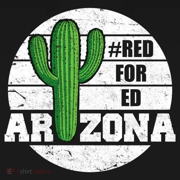 Red for Ed Arizona Vinatge Women's Hoodie