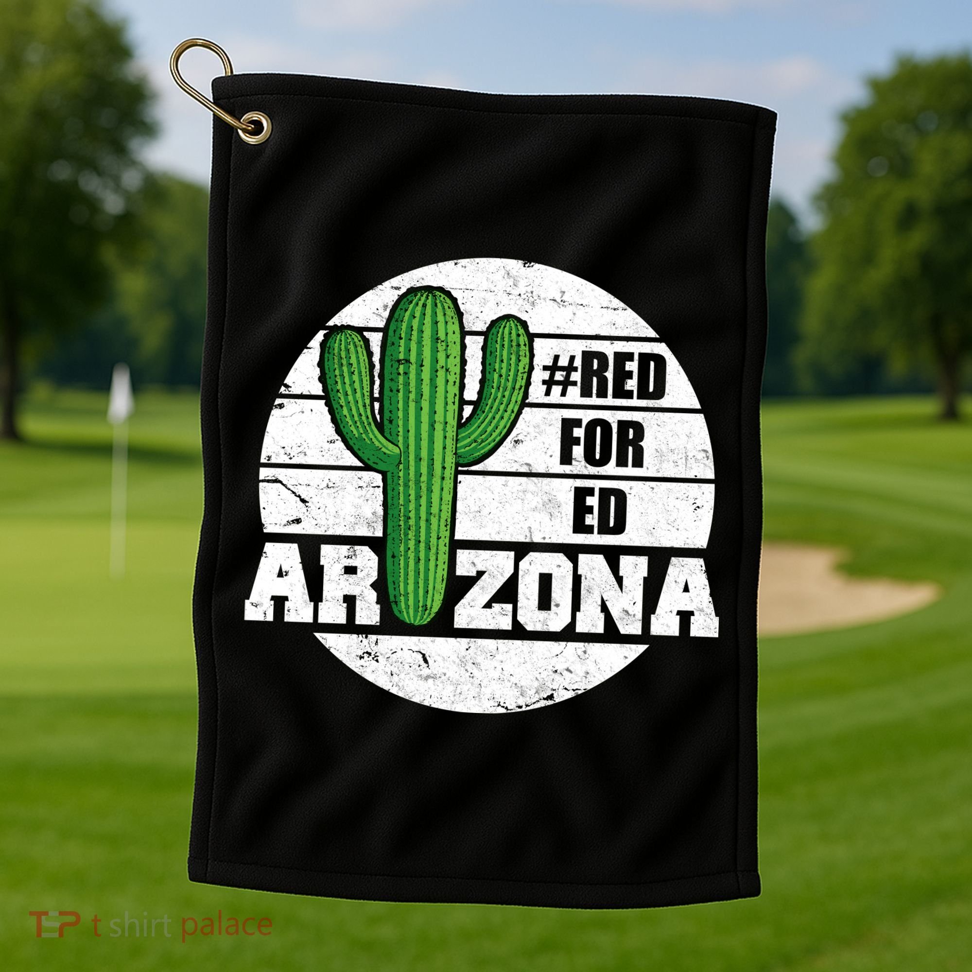 Red for Ed Arizona Vinatge Golf Towel
