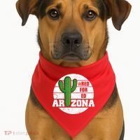 Red for Ed Arizona Vinatge USA-Made Doggie Bandana thumb 1