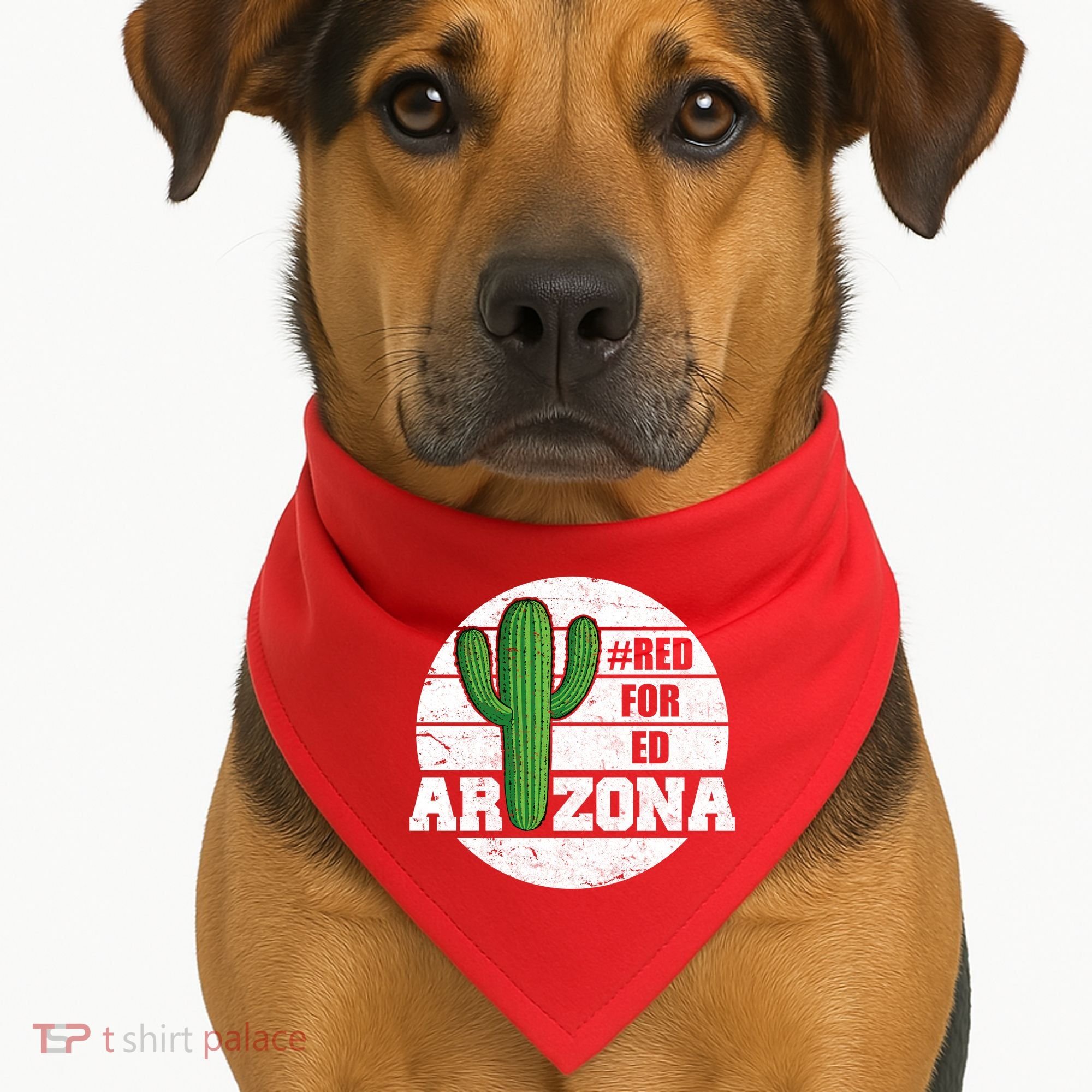 Red for Ed Arizona Vinatge USA-Made Doggie Bandana