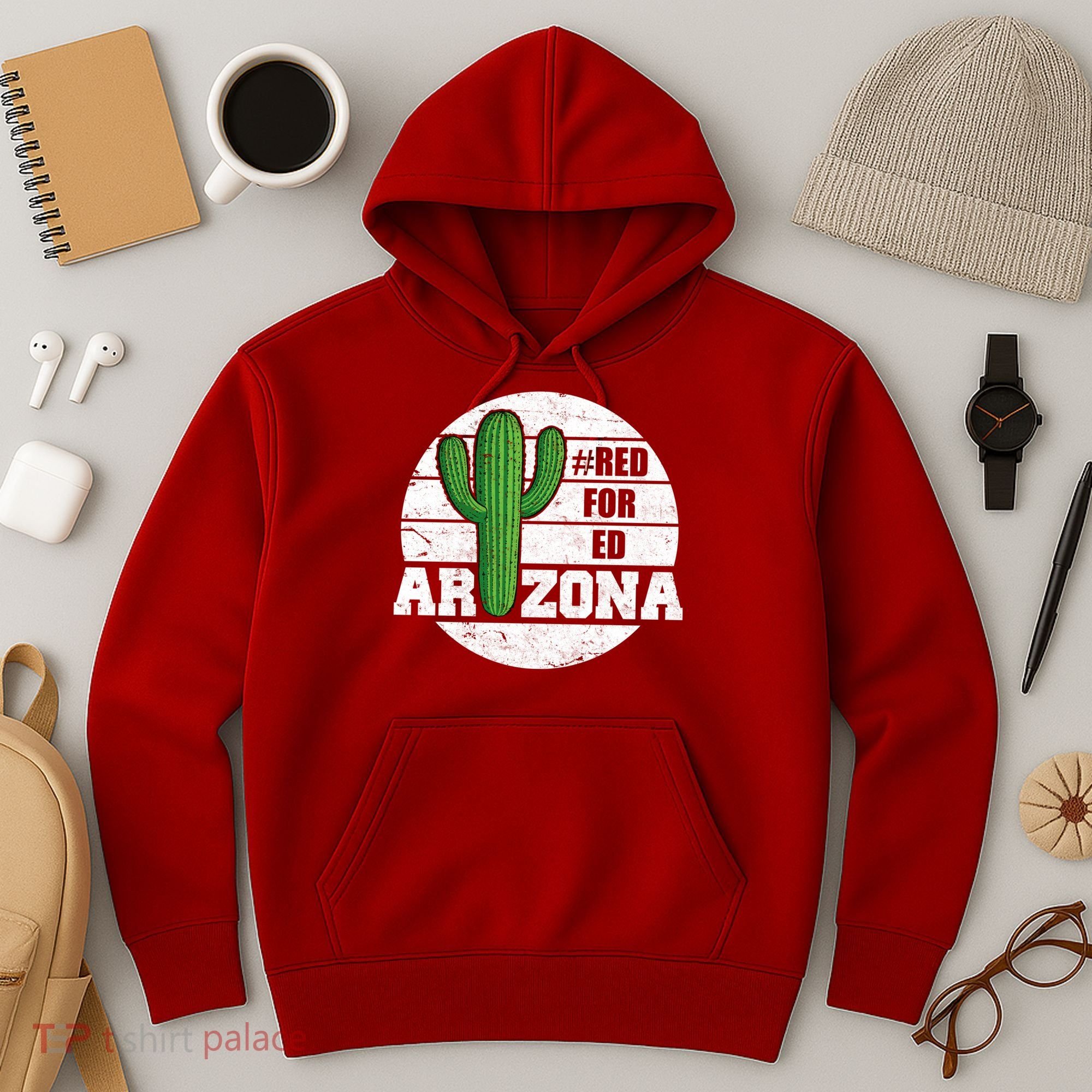 Red for Ed Arizona Vinatge Hoodie