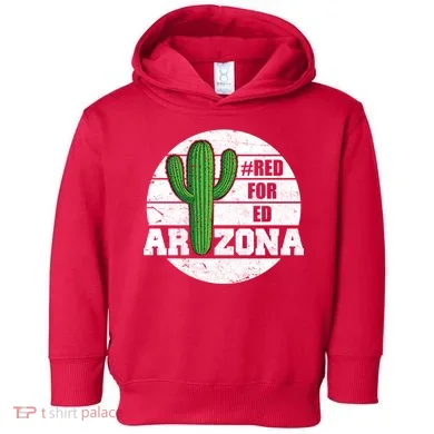 Red for Ed Arizona Vinatge Toddler Hoodie