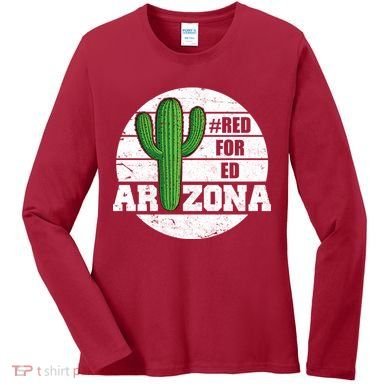 Red for Ed Arizona Vinatge Women's Long Sleeve Shirt