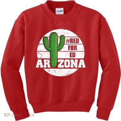Red for Ed Arizona Vinatge Kids Sweatshirt