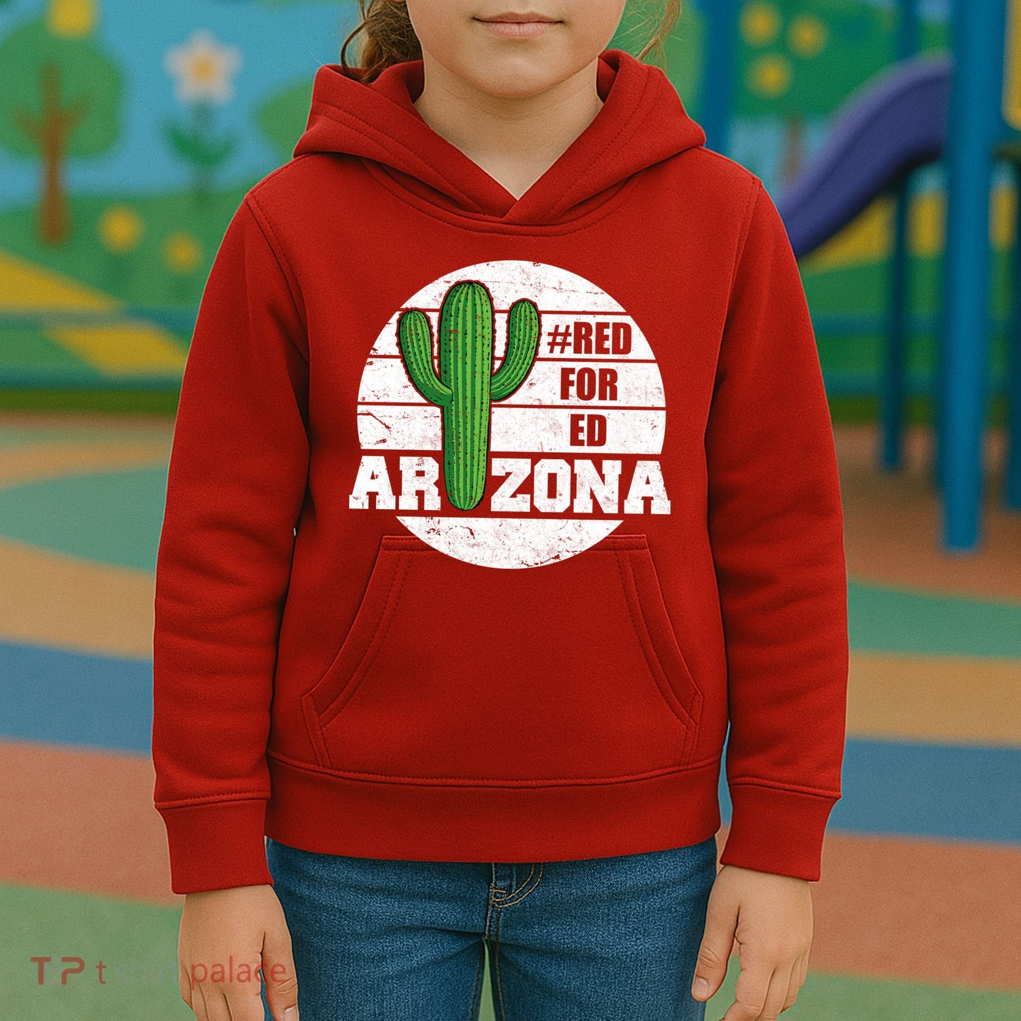 Red for Ed Arizona Vinatge Kids Hoodie