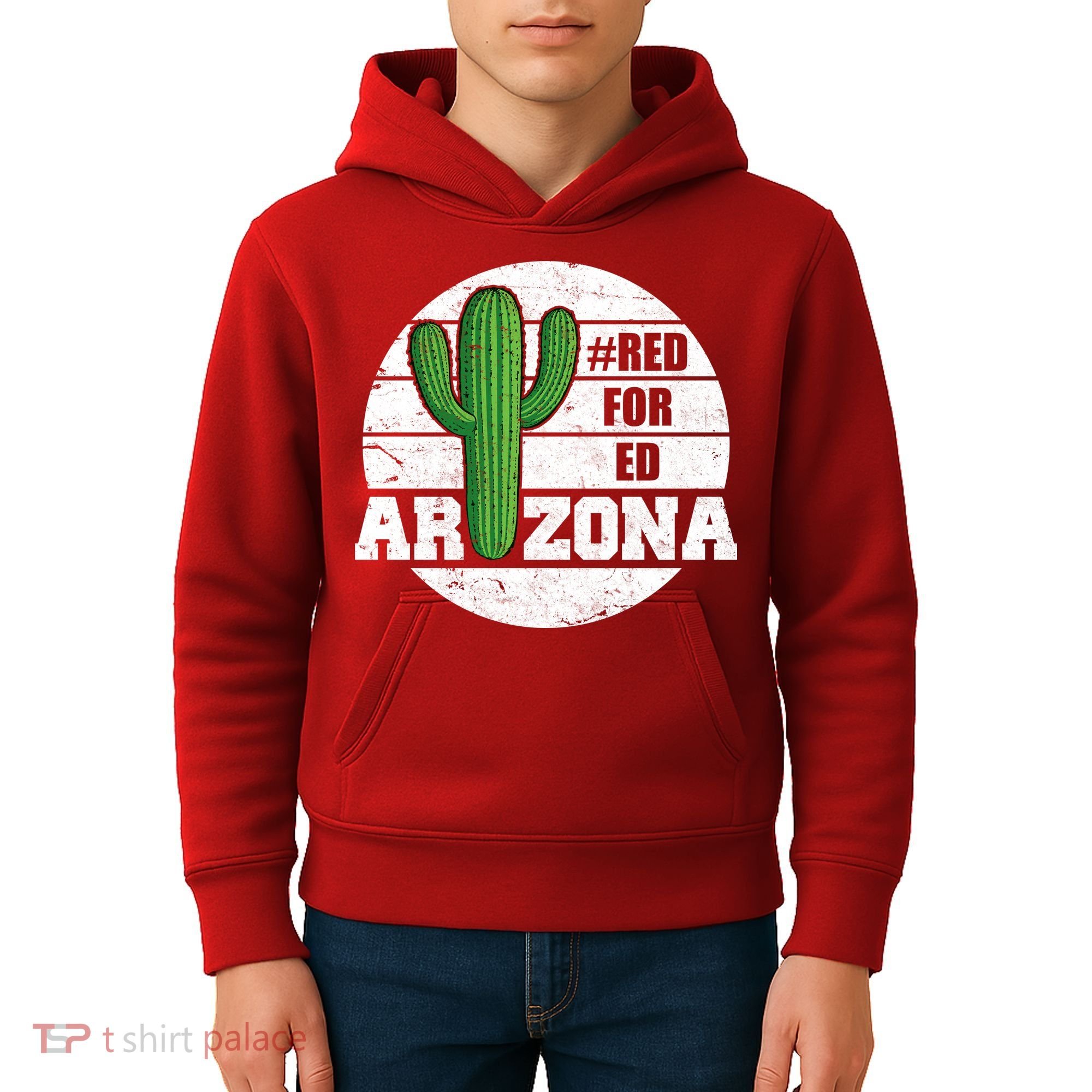 Red for Ed Arizona Vinatge Kids Hoodie