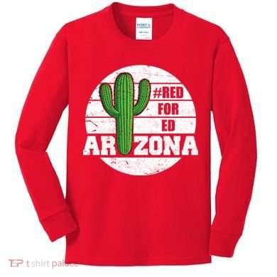 Red for Ed Arizona Vinatge Kids Long Sleeve Shirt