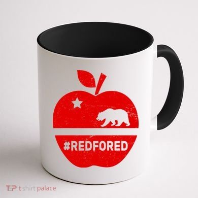 Red For Ed California Apple Coffee Mug back