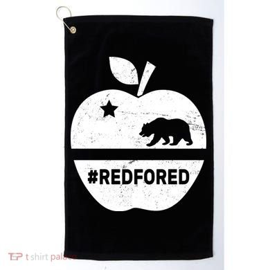 Red For Ed California Apple Golf Towel