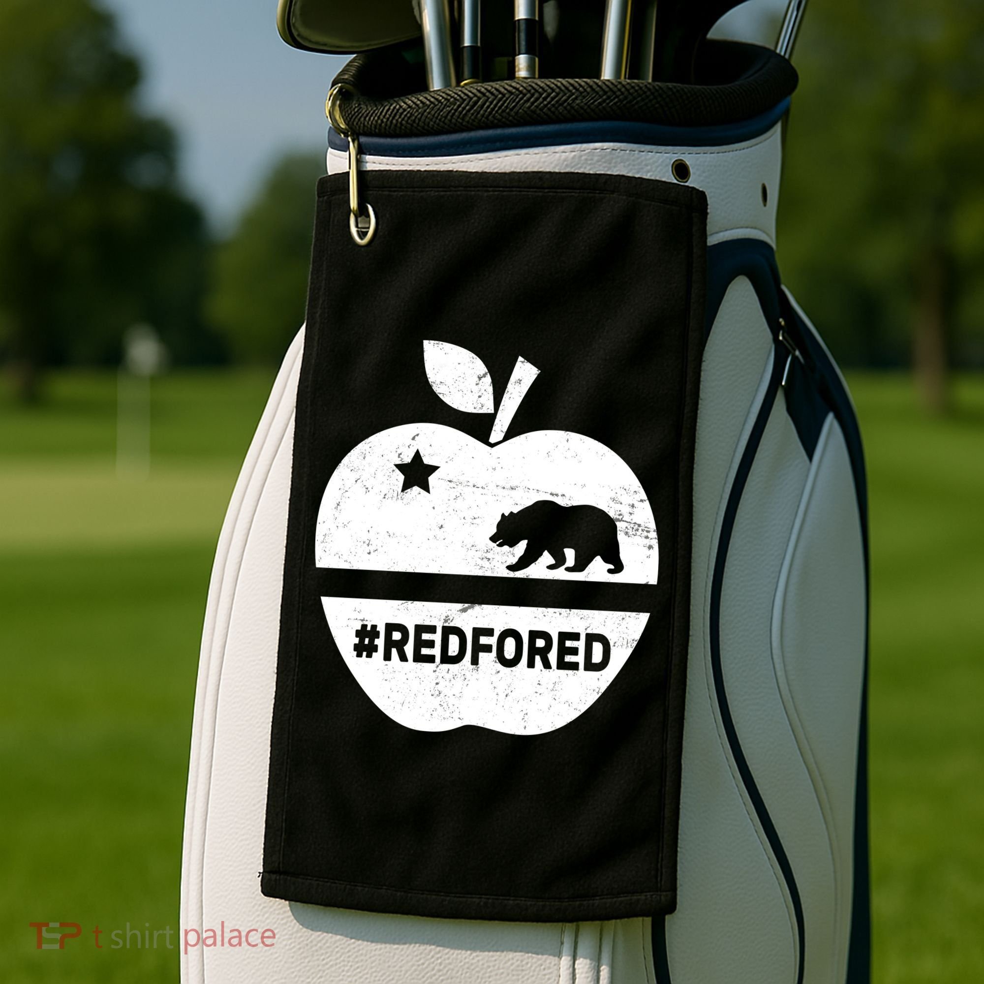 Red For Ed California Apple Golf Towel