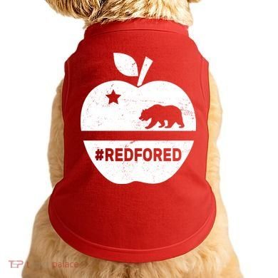 Red For Ed California Apple Doggie Tank