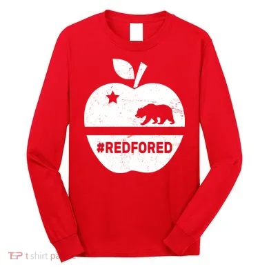 Red For Ed California Apple Long Sleeve Shirt