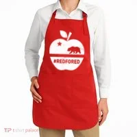 Red For Ed California Apple Apron thumb 2