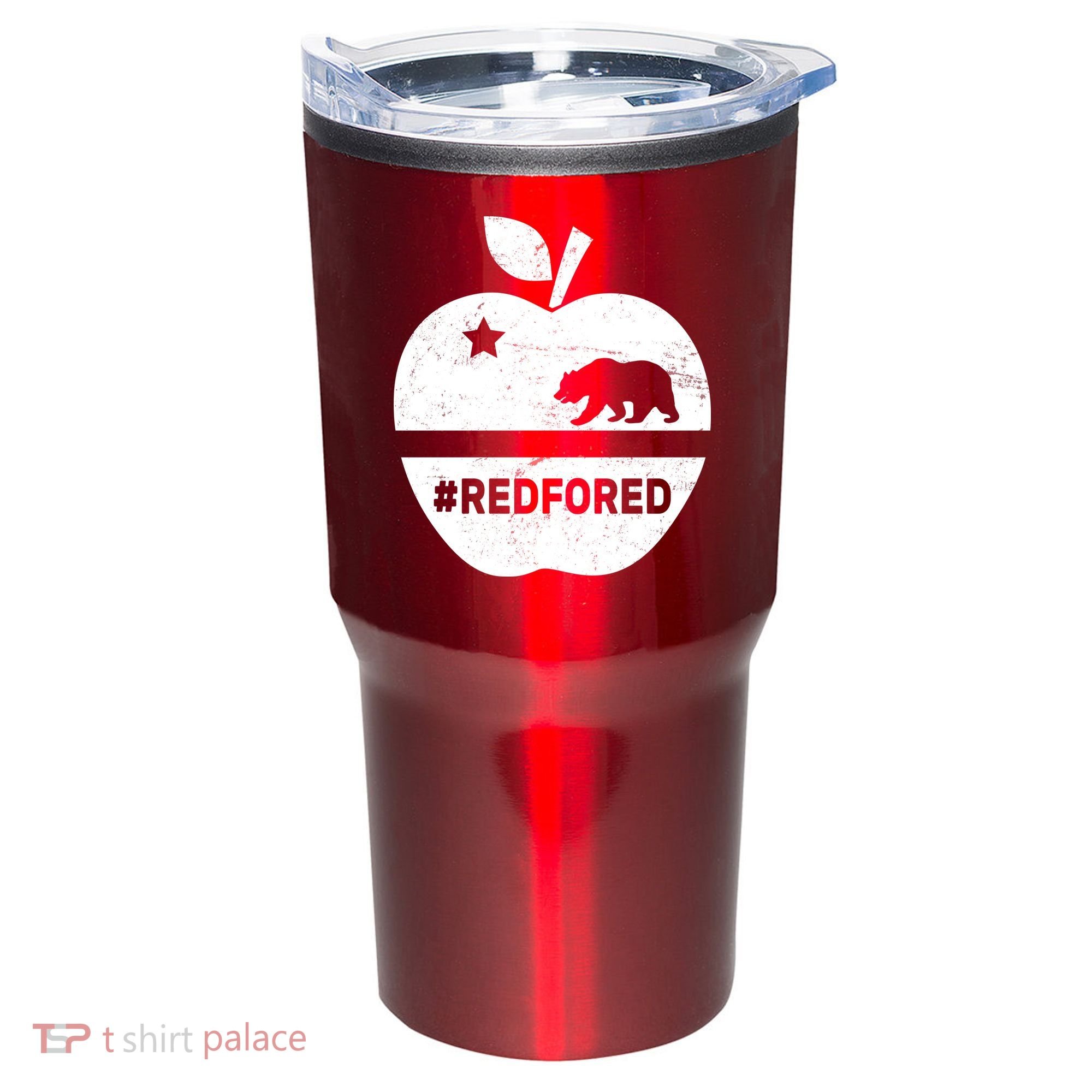 Red For Ed California Apple Tumbler