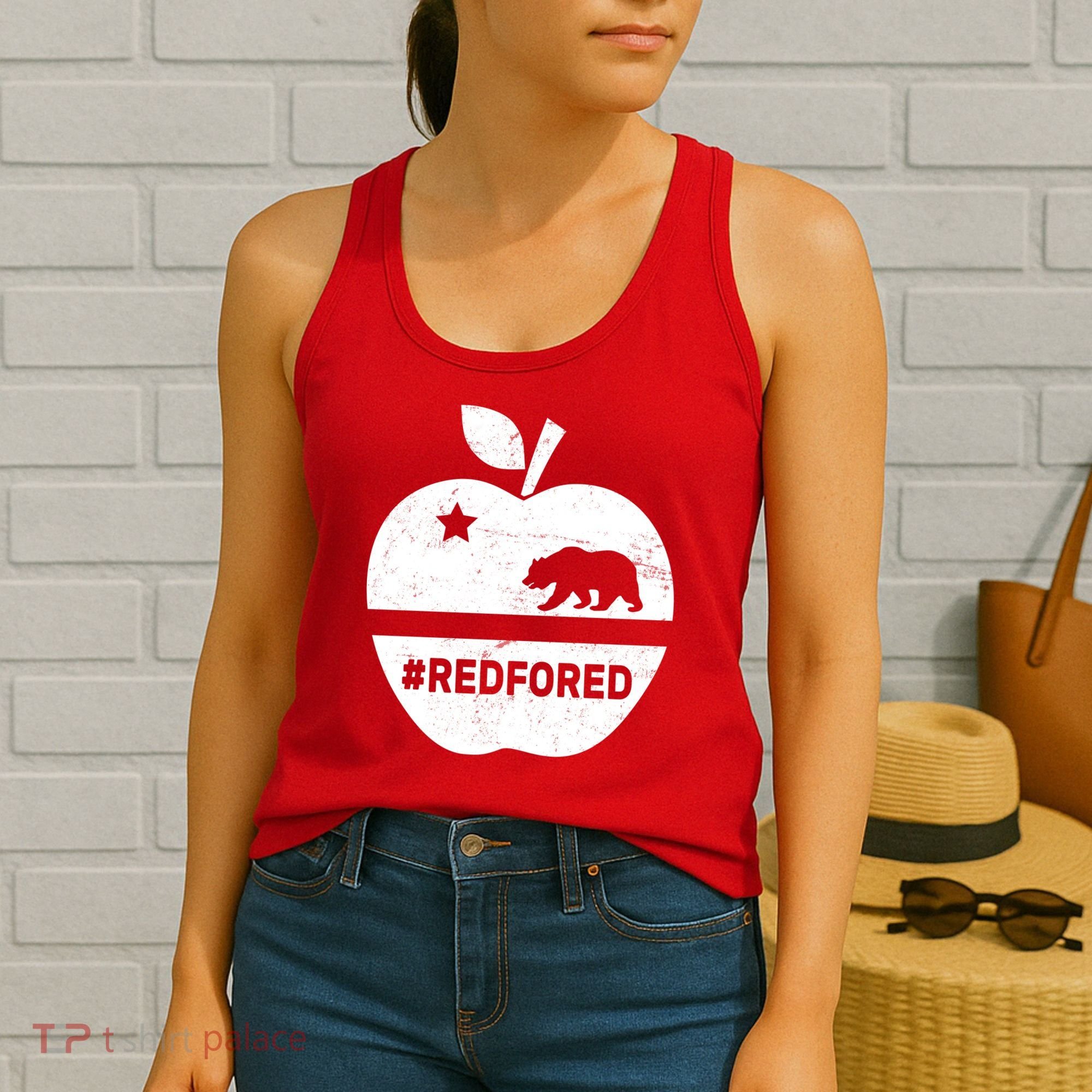 Red For Ed California Apple Women's Tank Top