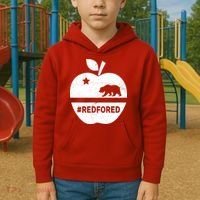 Red For Ed California Apple Kids Hoodie thumb 2