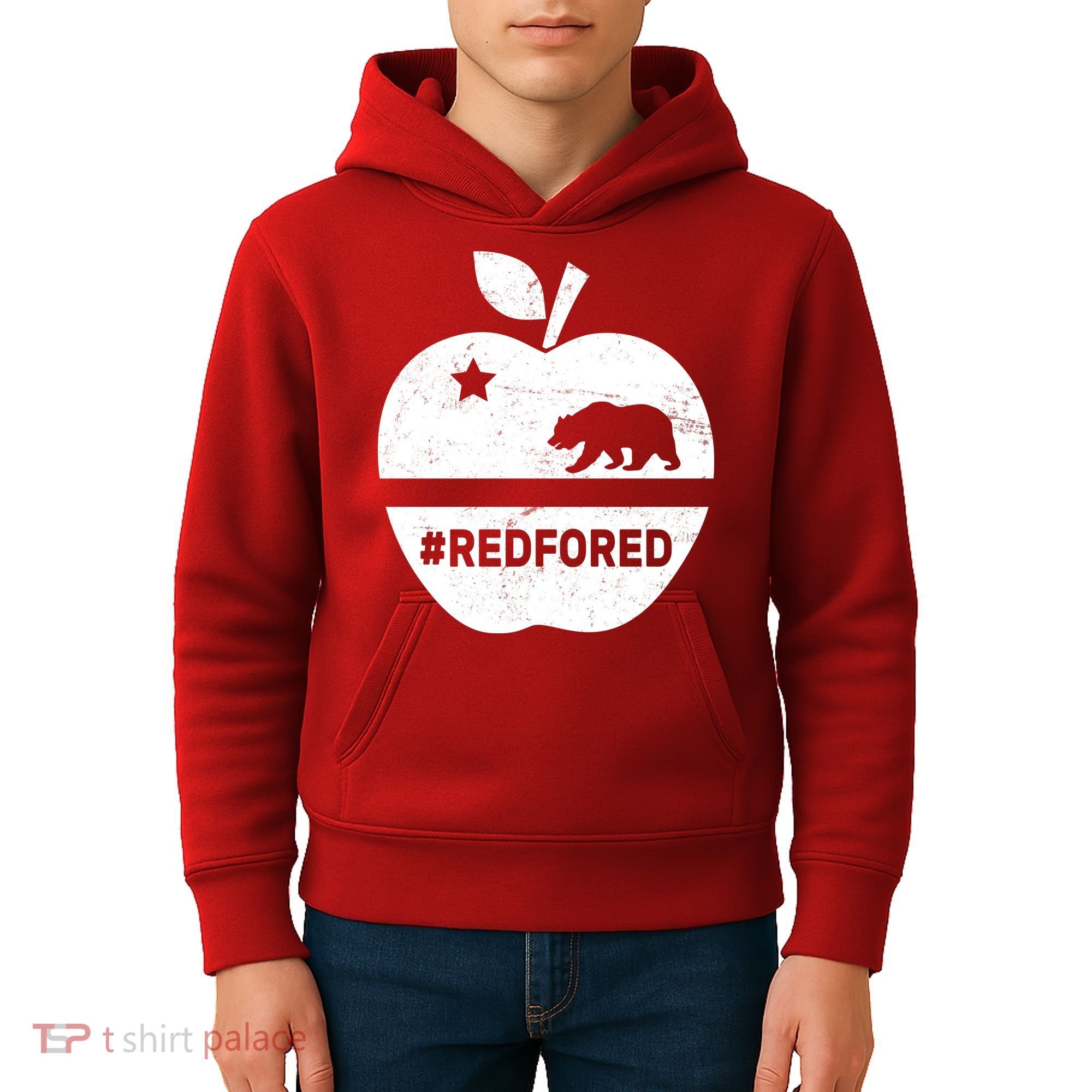 Red For Ed California Apple Kids Hoodie