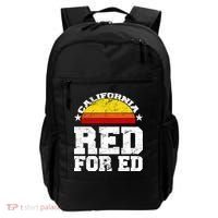 Red For Ed California Sunset Disstressed Backpack thumb 0