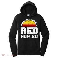 Red For Ed California Sunset Disstressed Women's Hoodie thumb 0