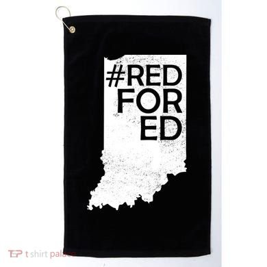 Red For Ed Indiana Golf Towel