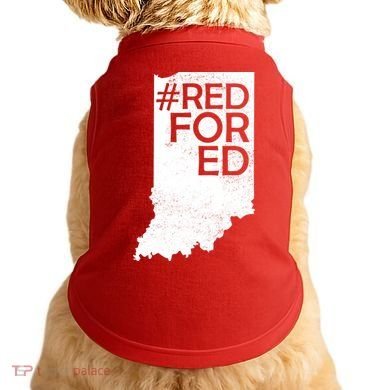 Red For Ed Indiana Doggie Tank
