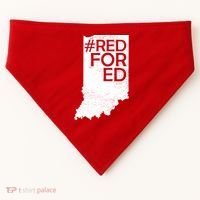 Red For Ed Indiana USA-Made Doggie Bandana thumb 0