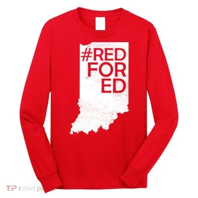 Red For Ed Indiana Long Sleeve Shirt
