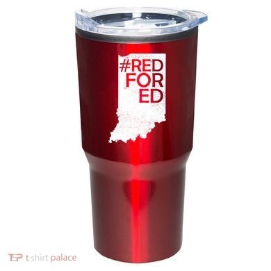 Red For Ed Indiana Tumbler