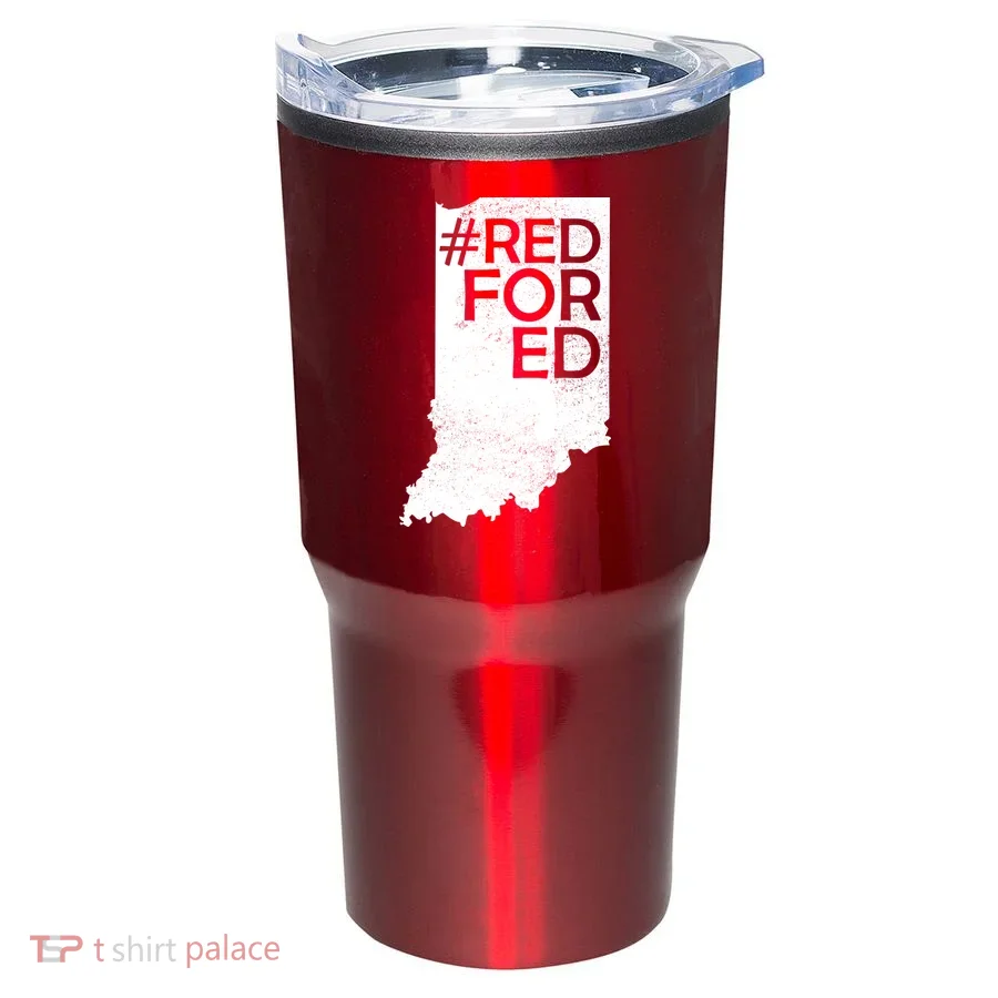 Red For Ed Indiana Tumbler