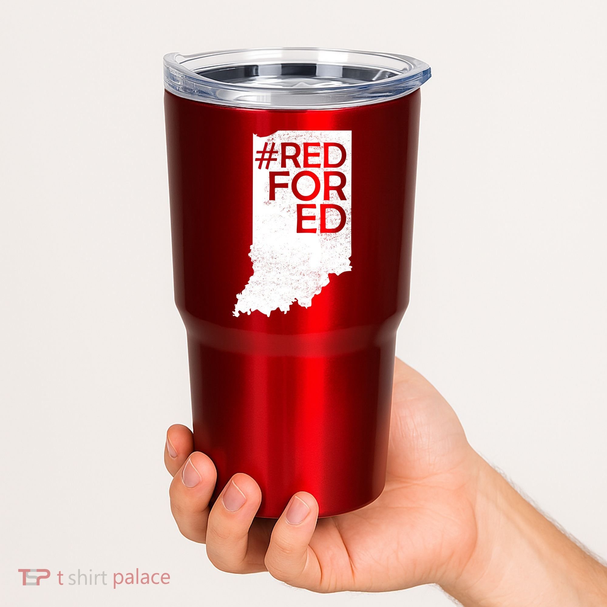 Red For Ed Indiana Tumbler