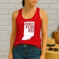 Red For Ed Indiana Women's Tank Top thumb 2