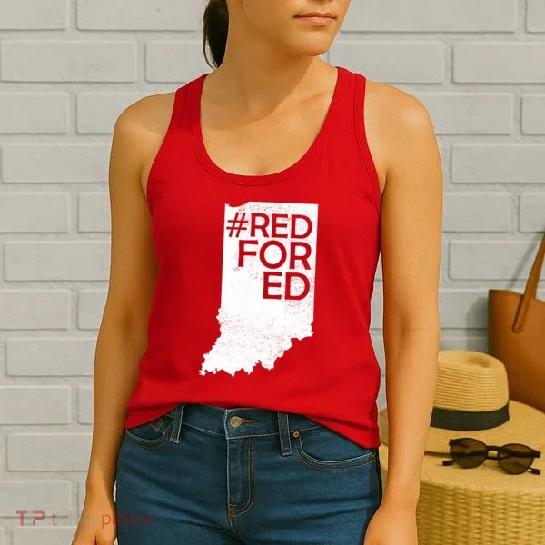 Red For Ed Indiana Women's Tank Top