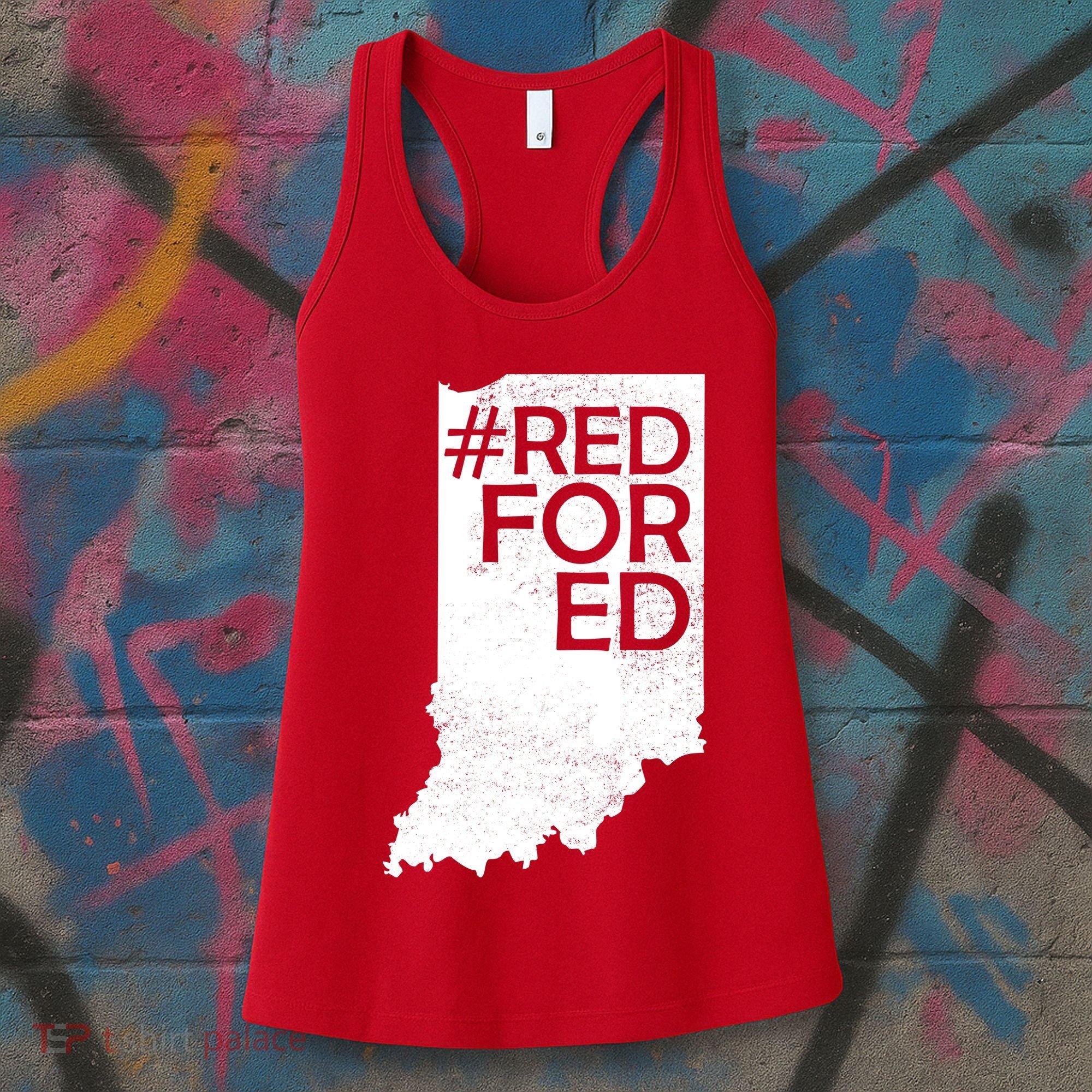 Red For Ed Indiana Women's Tank Top