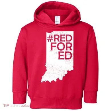 Red For Ed Indiana Toddler Hoodie
