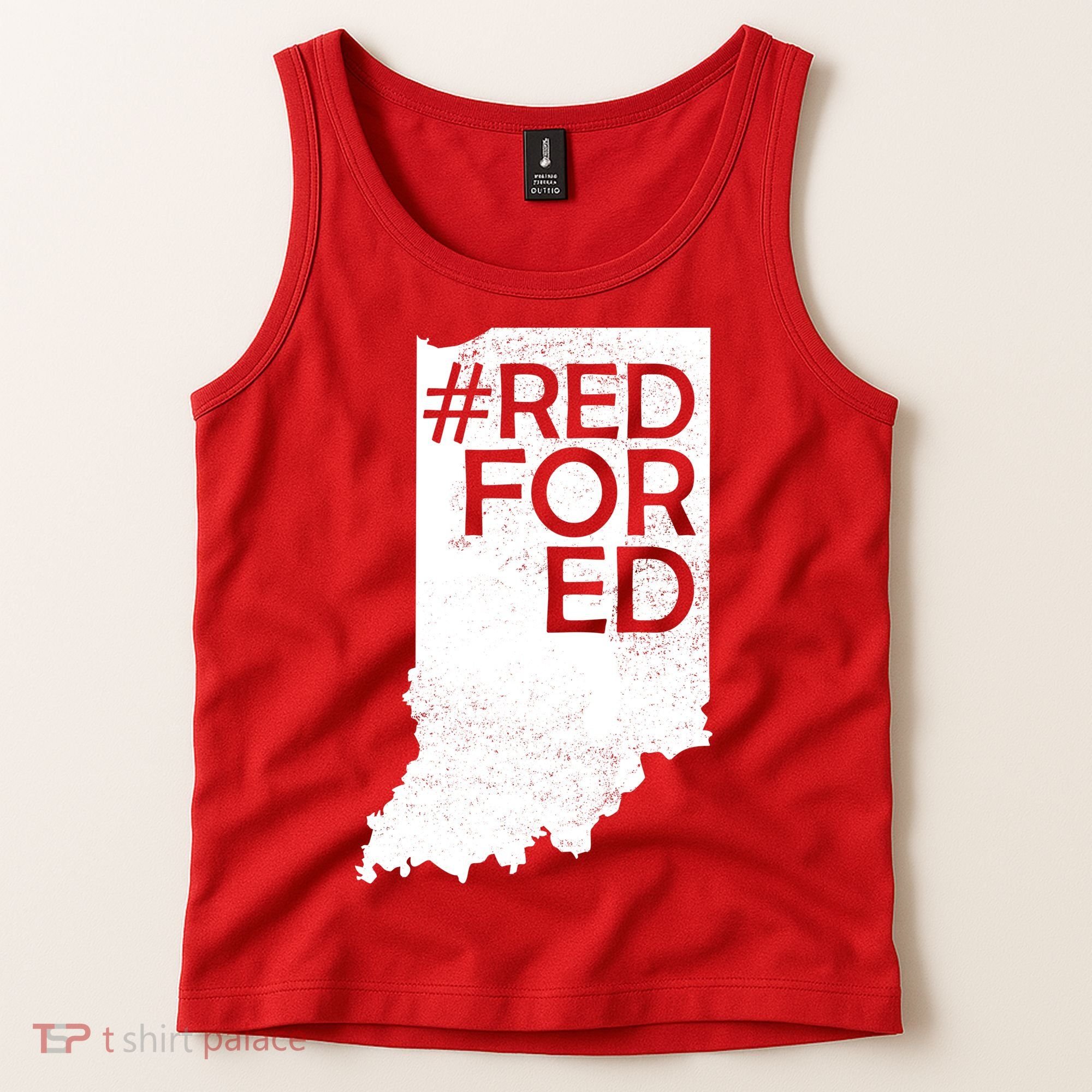 Red For Ed Indiana Tank Top