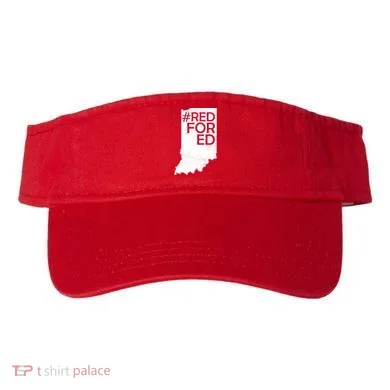 Red For Ed Indiana Visor