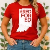 Red For Ed Indiana Women's T-Shirt thumb 2