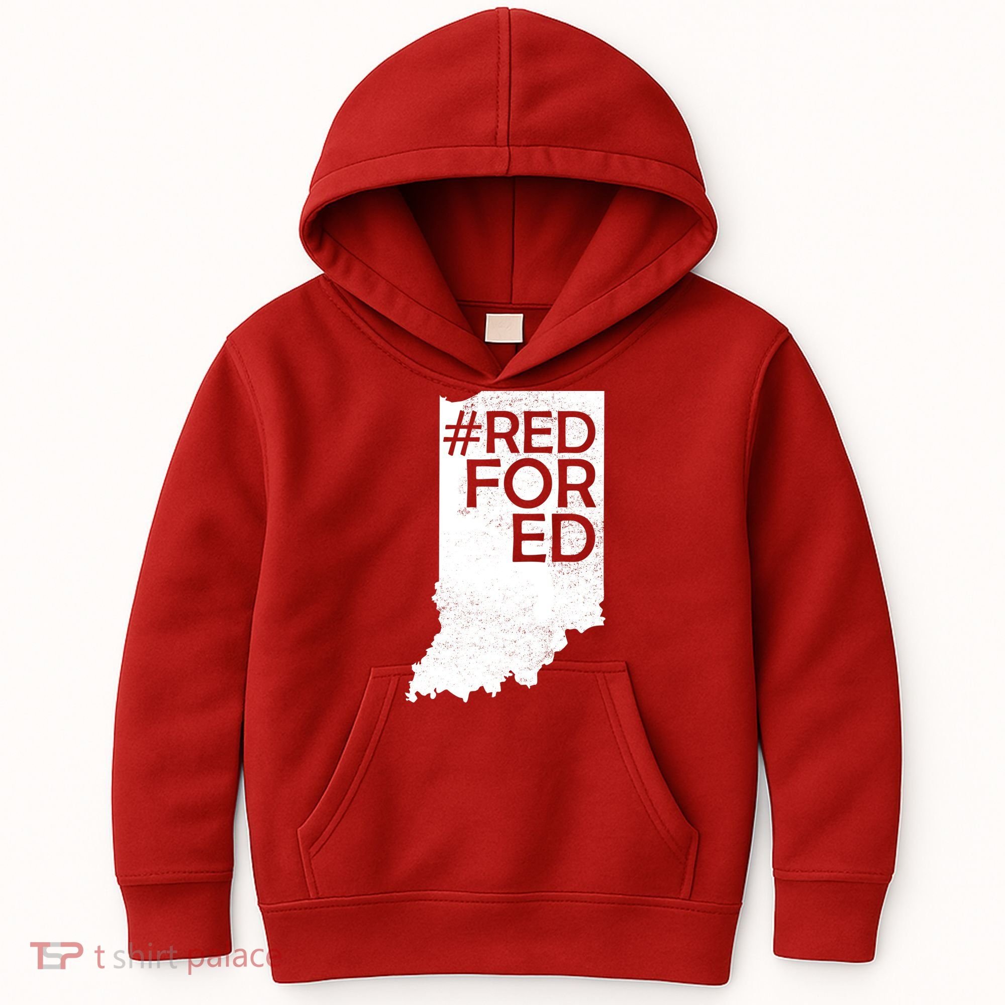 Red For Ed Indiana Kids Hoodie