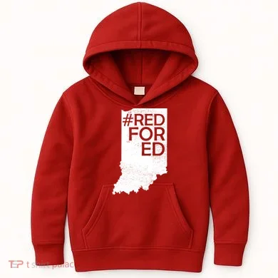 Red For Ed Indiana Kids Hoodie