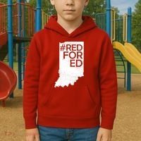 Red For Ed Indiana Kids Hoodie thumb 2
