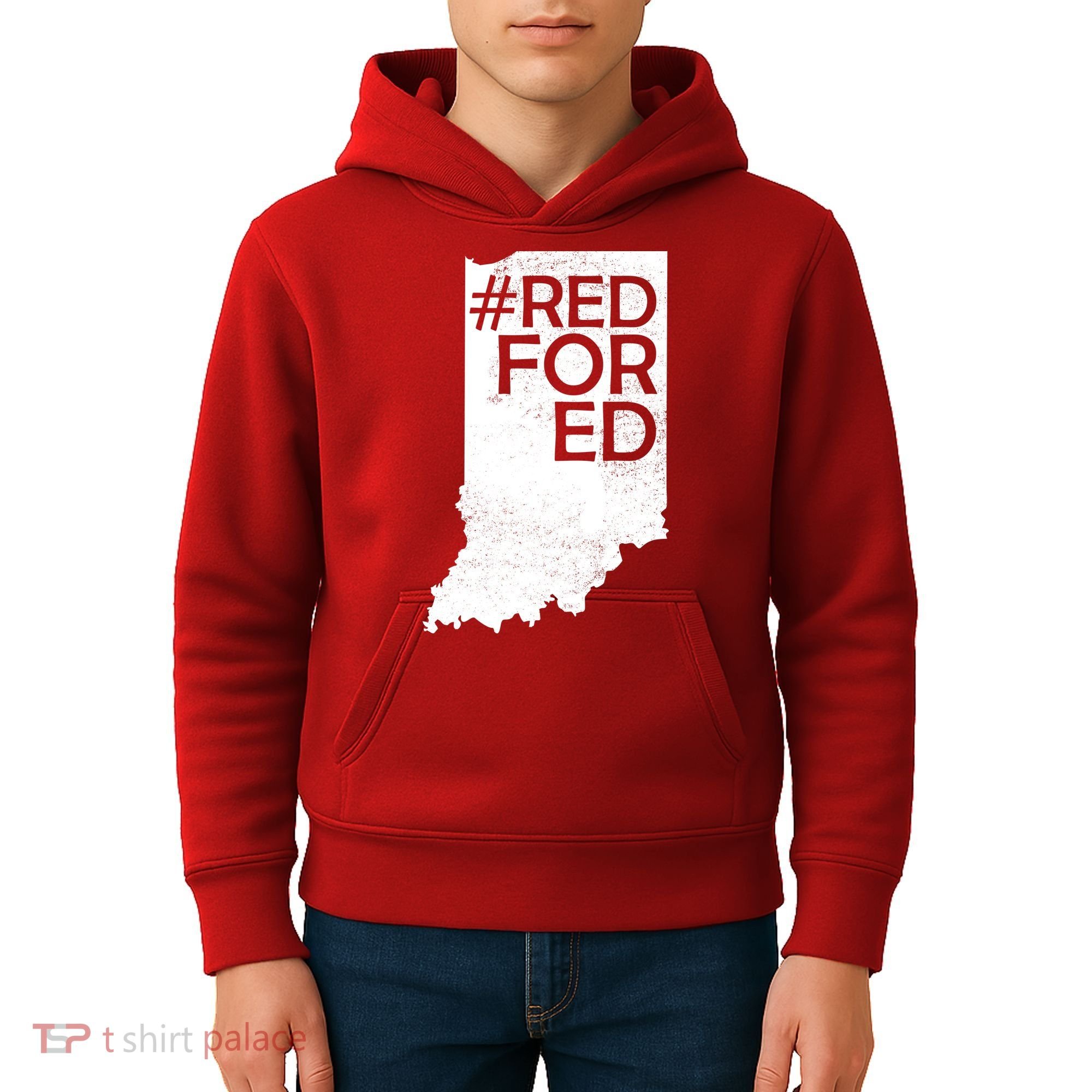Red For Ed Indiana Kids Hoodie