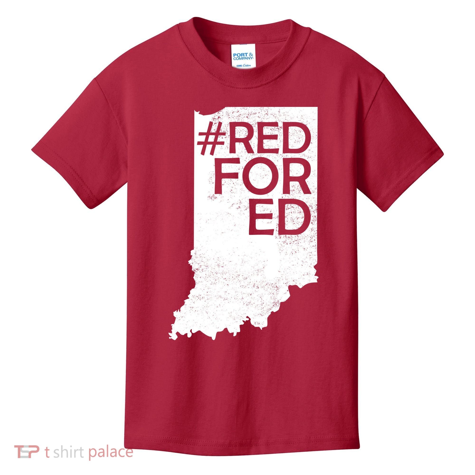 Red For Ed Indiana Kids T-Shirt