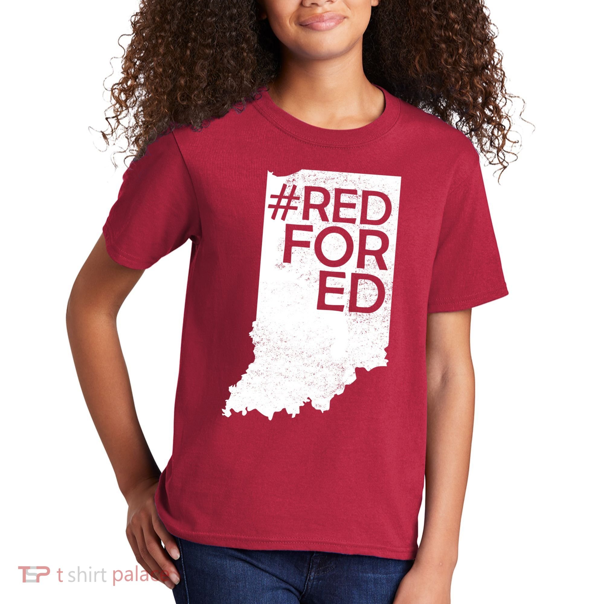 Red For Ed Indiana Kids T-Shirt