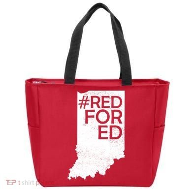 Red For Ed Indiana Tote Bag