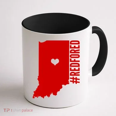 RED For ED Indiana Education Coffee Mug back