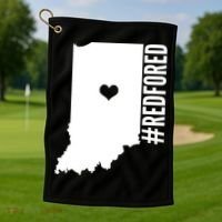 RED For ED Indiana Education Golf Towel thumb 1